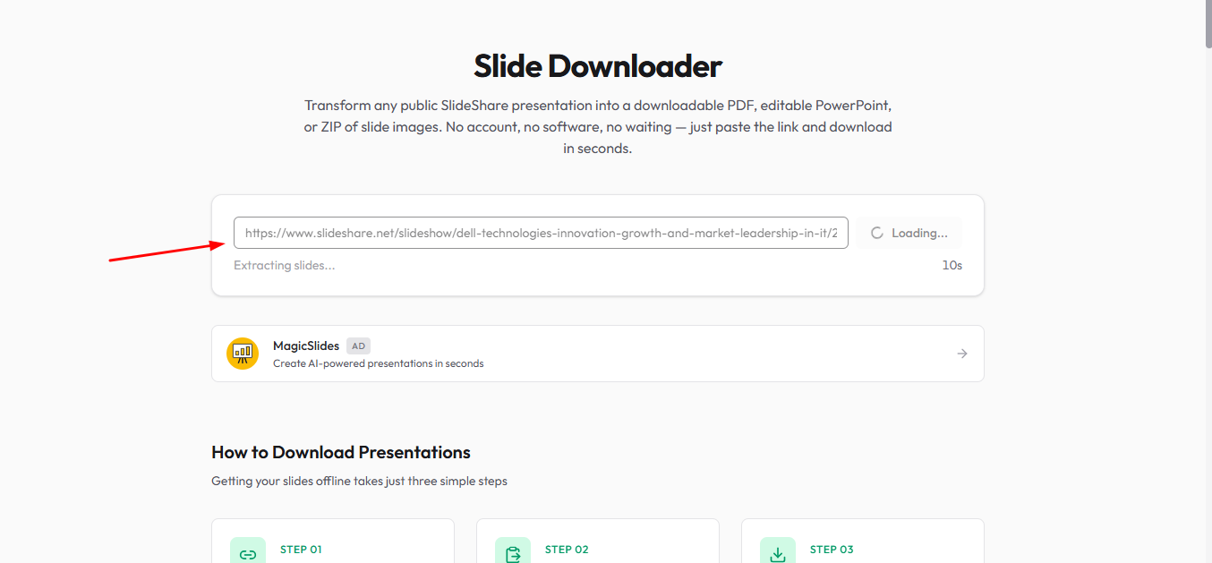 add url of ppt