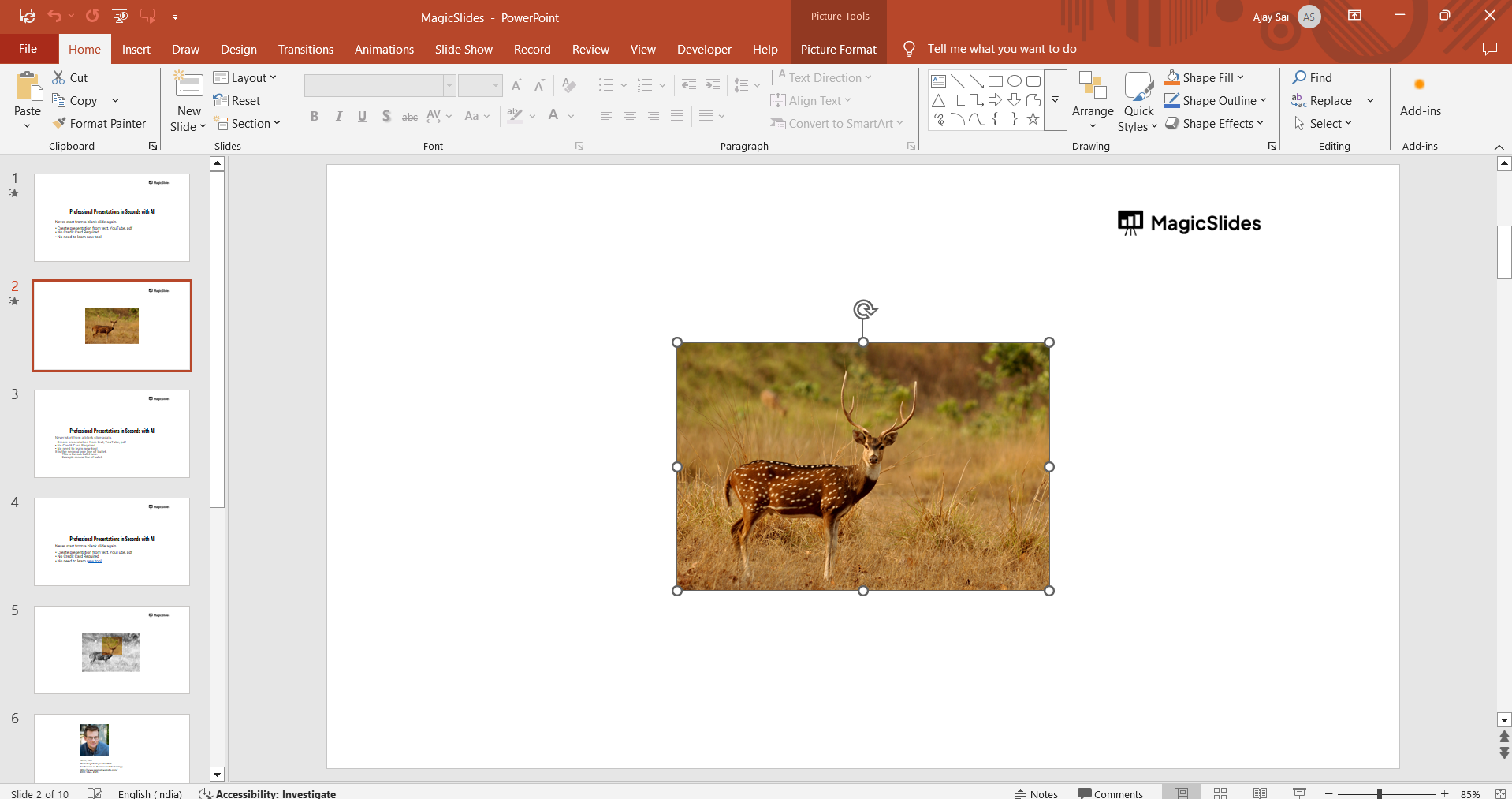 select image