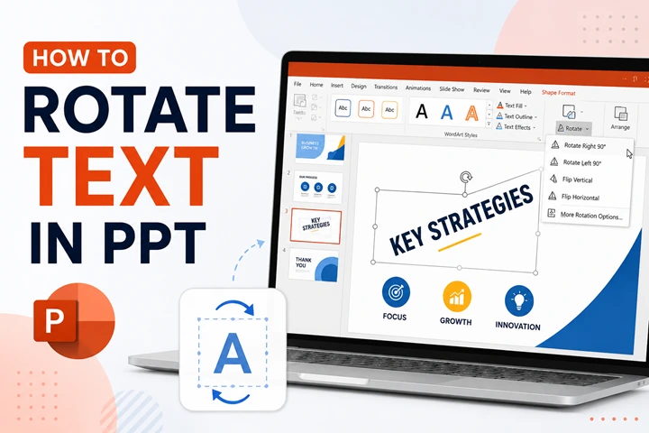 How to Rotate Text in PPT (6 Easy Methods in PowerPoint)