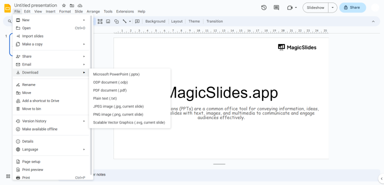 How to Download a Google Slides Presentation? Explained