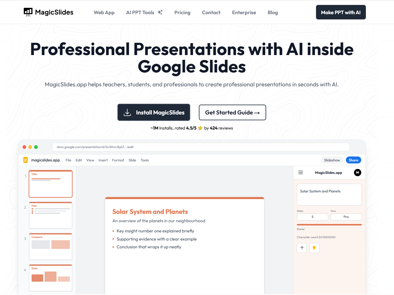 google slide addons