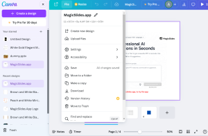How to change snap options on Canva - MagicSlides App