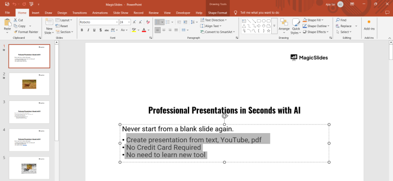 How to UnIndent in Bullet Points in PowerPoint - MagicSlides App