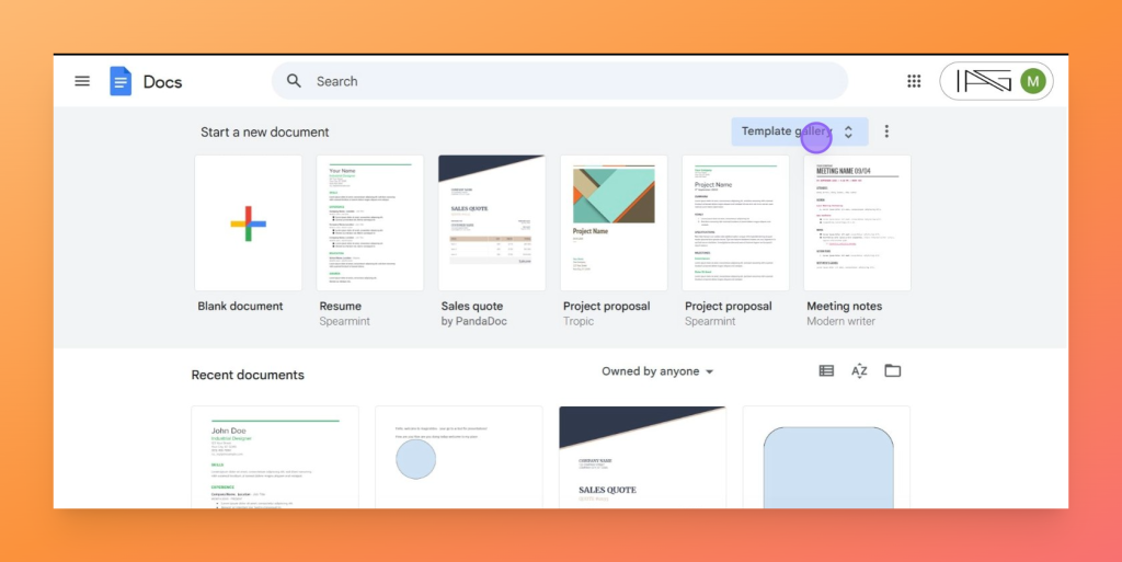 making brosher with google docs