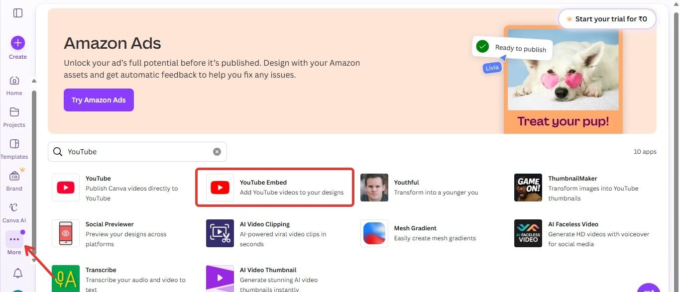 youtube embed