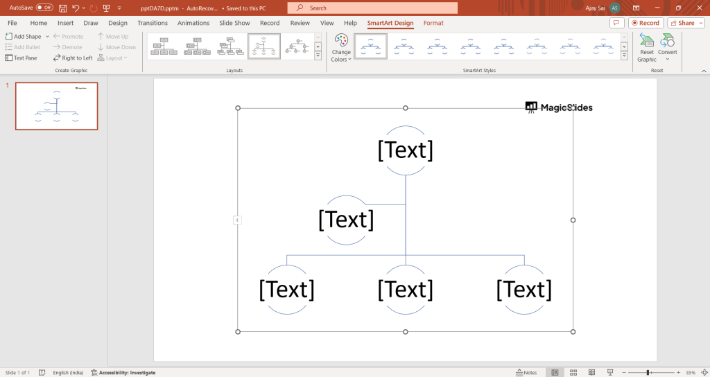 How to make org chart in powerpoint - MagicSlides App