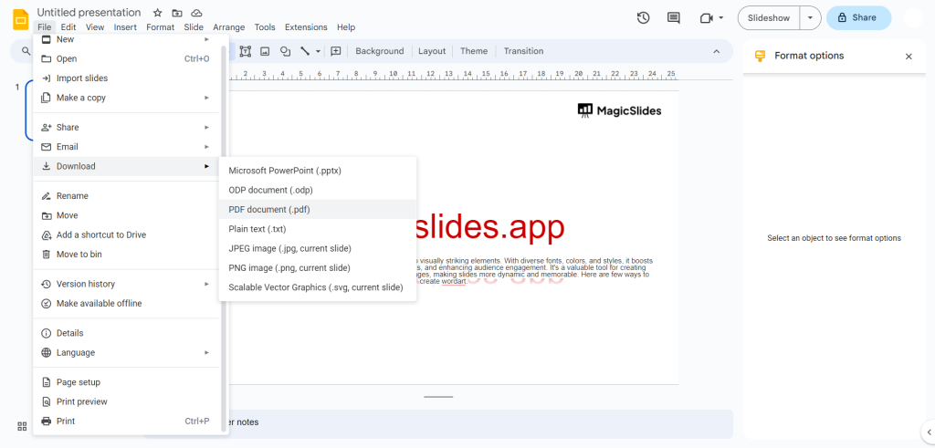 How to change google slides size pixels in few simple clicks ...
