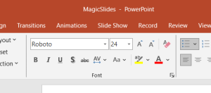 How do I make Text the Same in PowerPoint - MagicSlides App