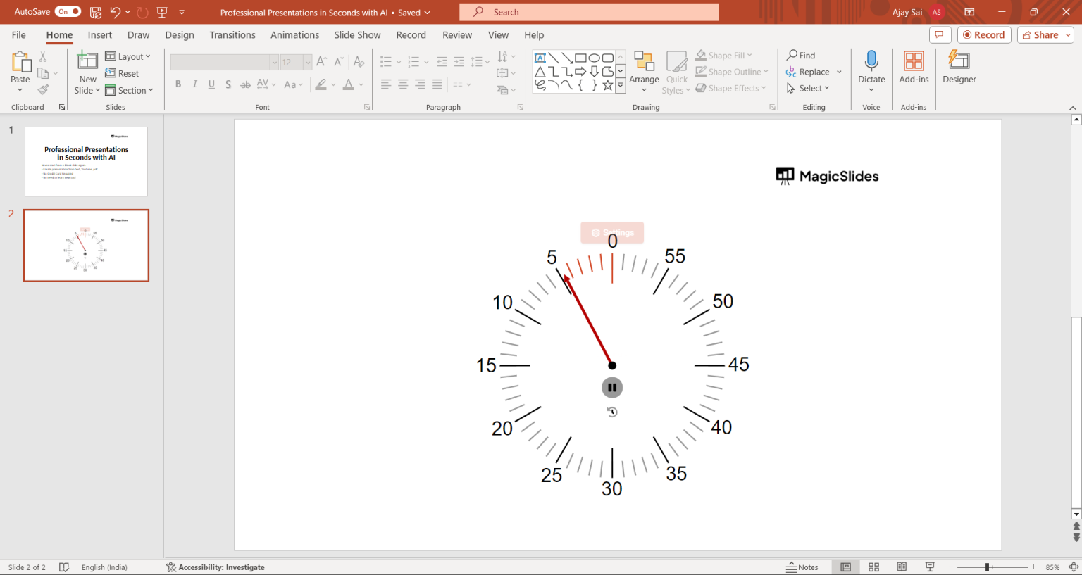 How to Add a Timer to MS PowerPoint (3 Simple Ways) - MagicSlides App