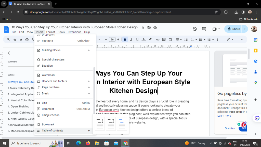 How to Add a Table of Contents in Google Docs (Complete Guide)