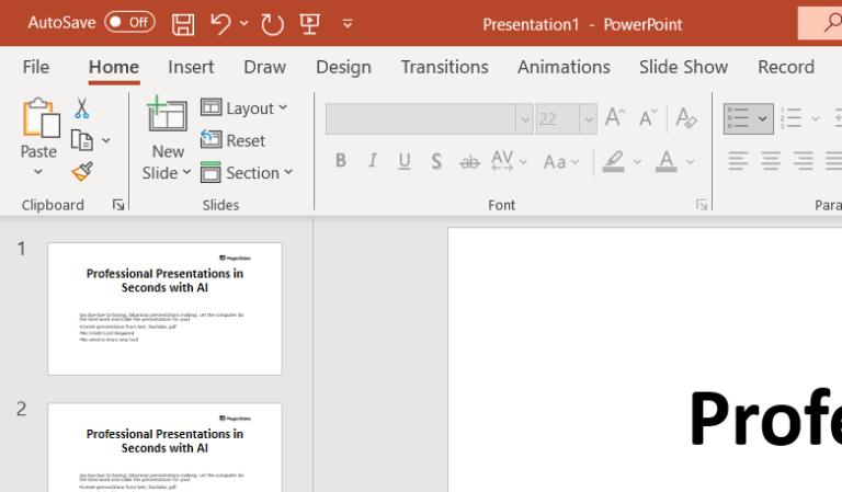 How to change layout of a powerpoint presentation - MagicSlides App