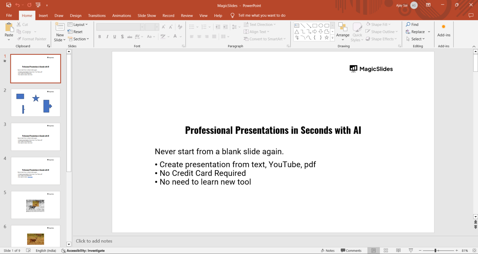 How to combine shapes in PowerPoint - MagicSlides App