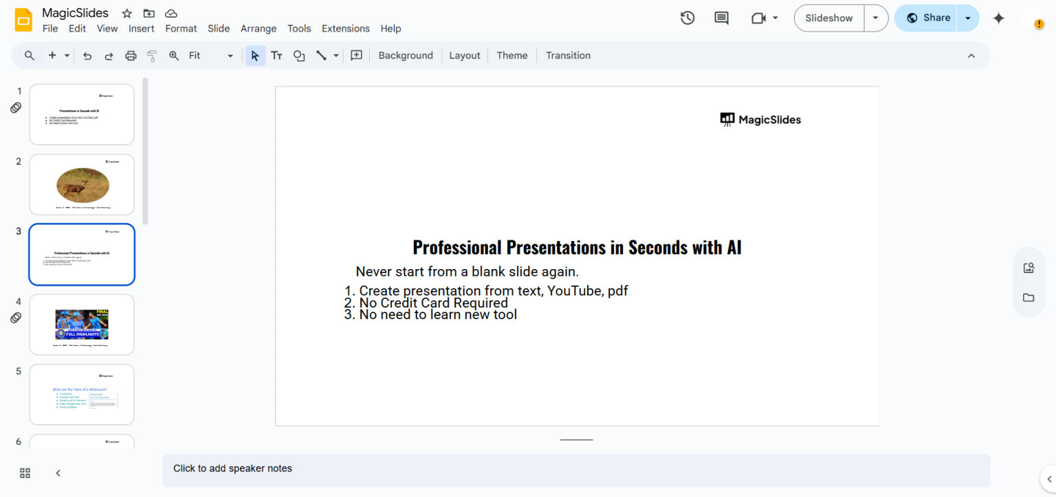 How to create a Google Slides Presentation from very Scratch ...