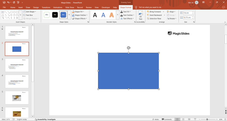 How to Create Custom Shapes PowerPoint Slides - MagicSlides App