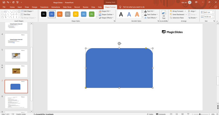 How to crop a Shape in PowerPoint - MagicSlides App