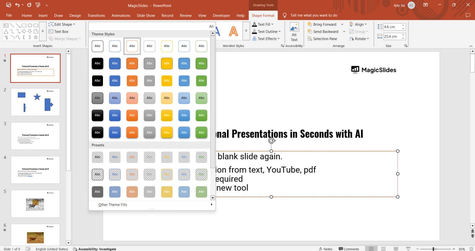 How to do a Text Box with Border PowerPoint - MagicSlides App