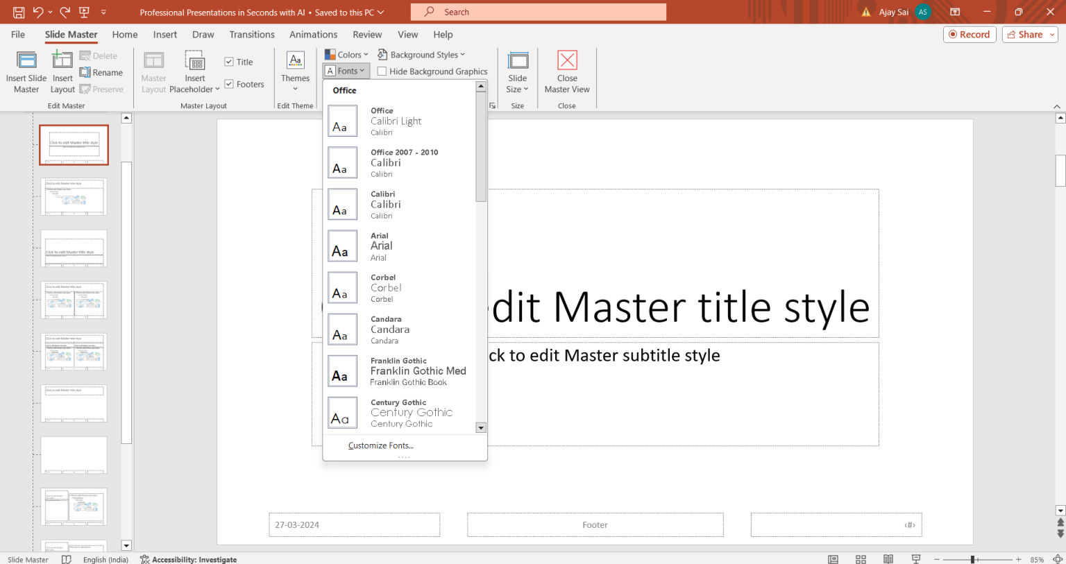Slide Edit File How to edit master slide in PowerPoint - MagicSlides App