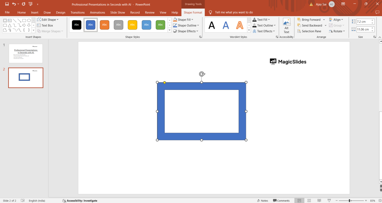 How to flip a shape in PowerPoint? - MagicSlides App