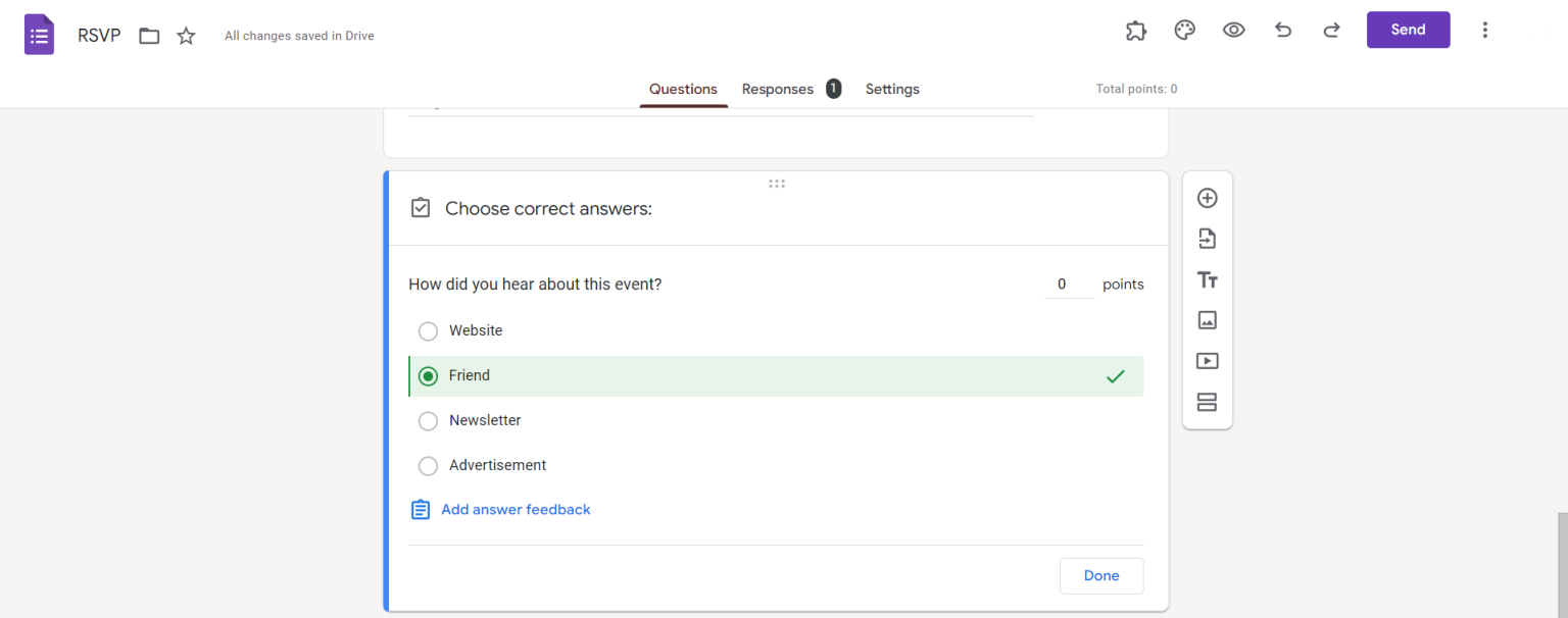 How to make a correct answer on Google forms - MagicSlides App