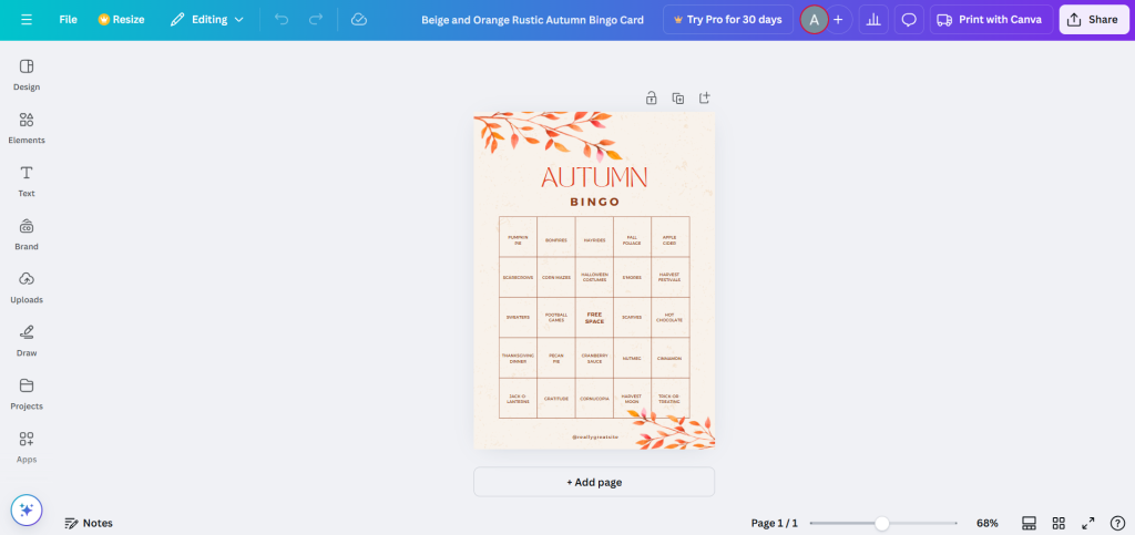 How to Make Multiple Bingo Cards in Canva - MagicSlides App