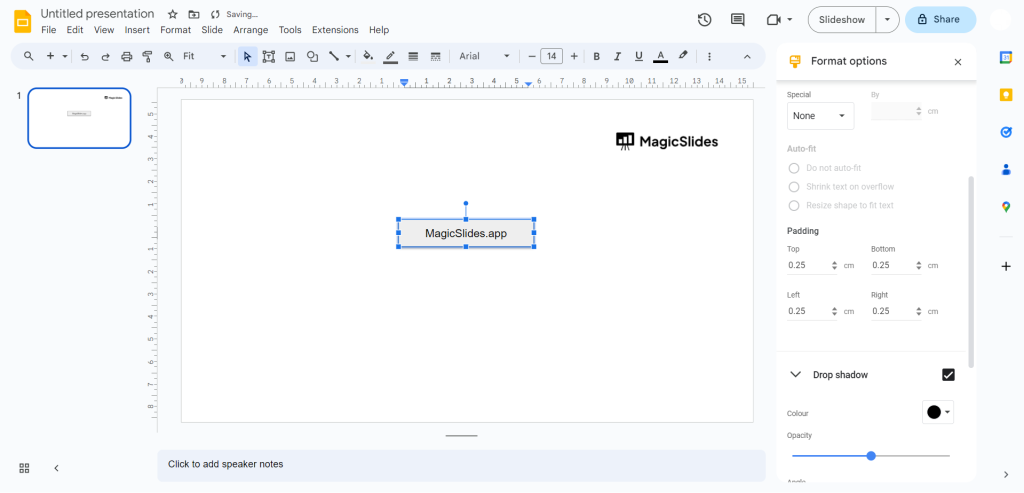 Slideshow Textblock Transparent how to make text transparent in google slides - MagicSlides App