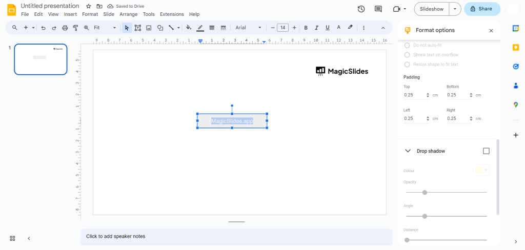 Slideshow Textblock Transparent how to make text transparent in google slides - MagicSlides App