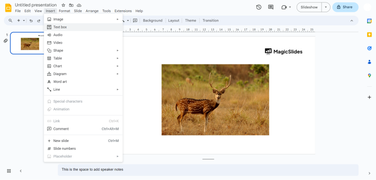 Google Slideshow Add Coding Text How to put text over an image in google slides - MagicSlides App