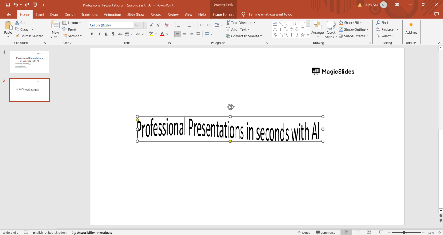 Powerpoint Rewrite How to redo changes in PowerPoint - MagicSlides App
