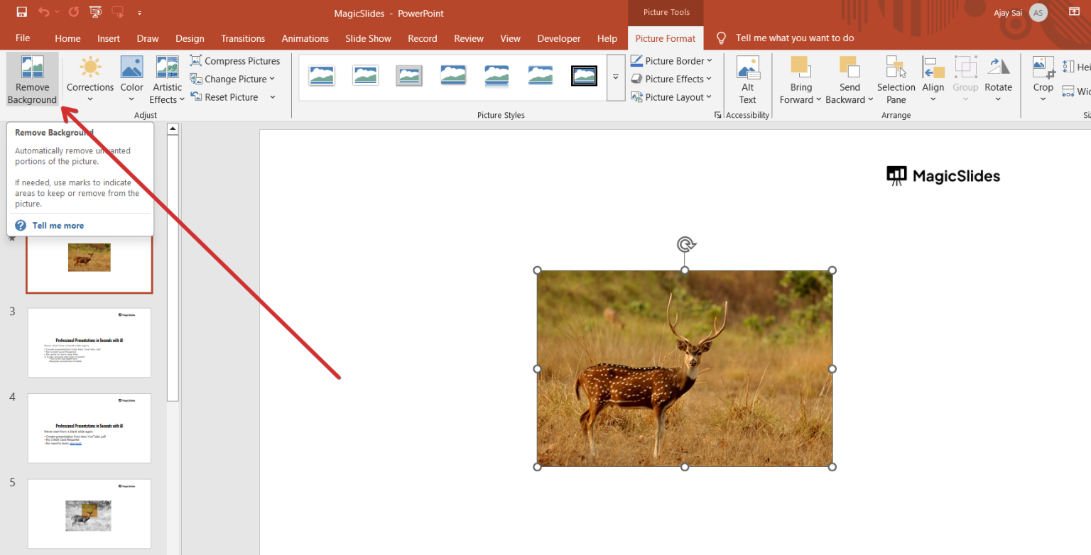 How to Remove Picture Background in PowerPoint - MagicSlides App