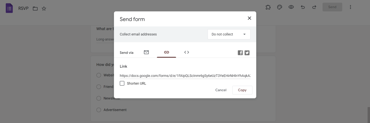 How to share Google forms - MagicSlides App