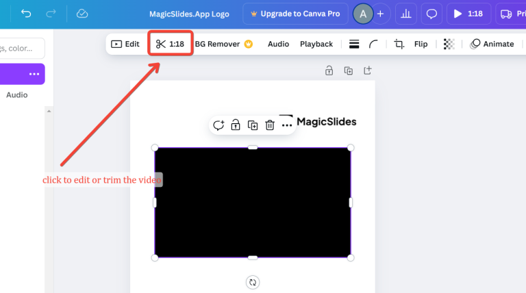 How to Trim Video in Canva - MagicSlides App