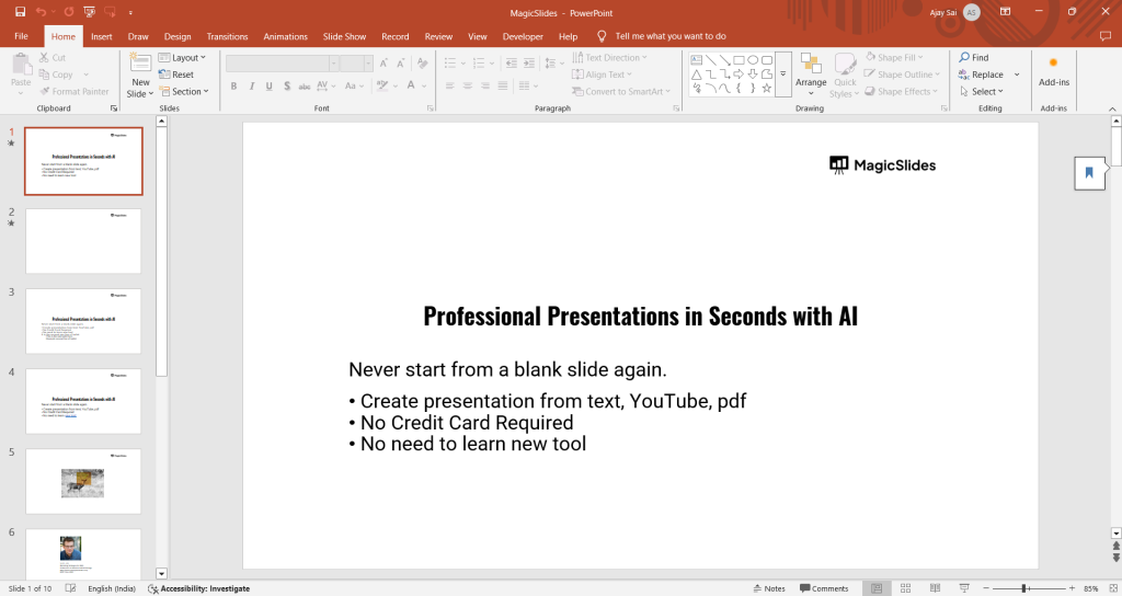 Presenting Notes How to View Notes in PowerPoint while Presenting - MagicSlides App