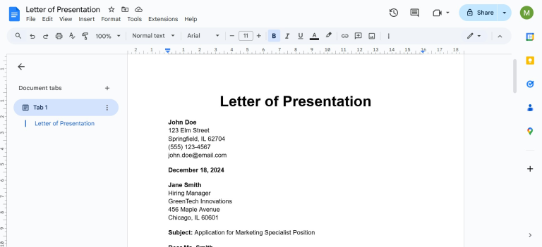 How to Write a Letter of Presentation: A Step-by-Step Guide ...