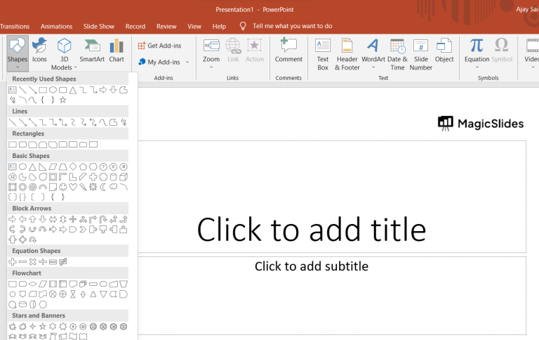 How to insert an arrow in Microsoft PowerPoint in few simple steps ...