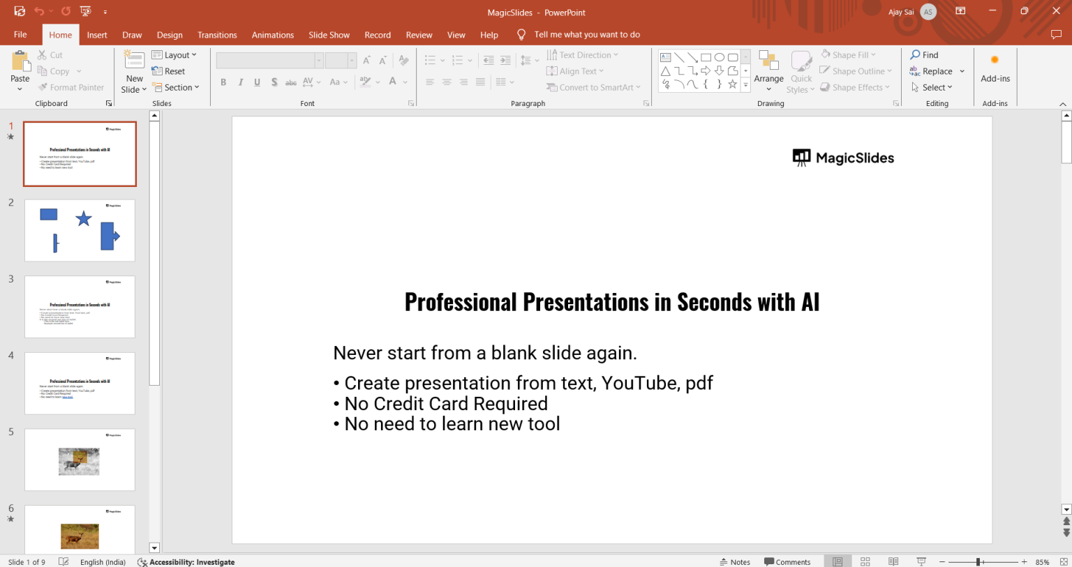 How to Insert New Slide in PowerPoint Shortcut - MagicSlides App