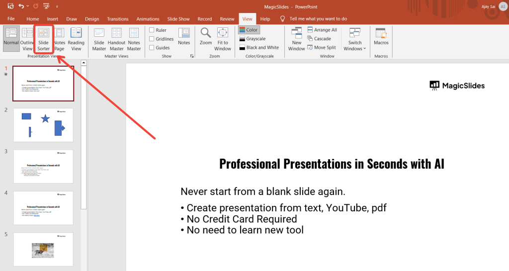 Which Feature in PowerPoint Allows You to Rearrange the Sequence of ...