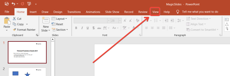 Which view in PowerPoint allows you to modify the Layout and Formatting ...