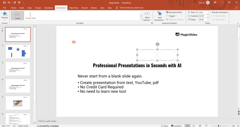 Path Slides Transfer What is a motion path in PowerPoint - MagicSlides App