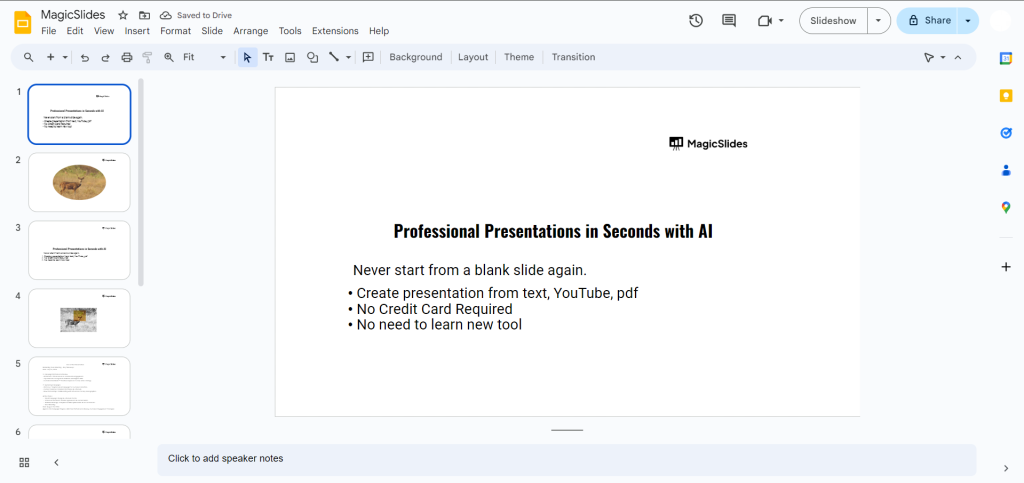 Slides Aphp Where is the Explore tool in Google Slides - MagicSlides App