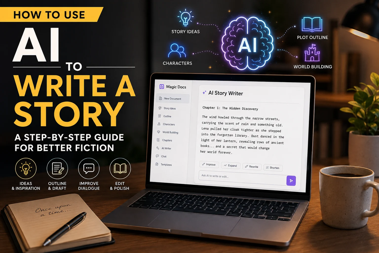 how to use ai to write a story